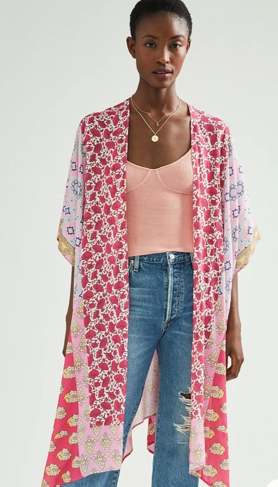 Anthropologie Pandora Floral Kimono
